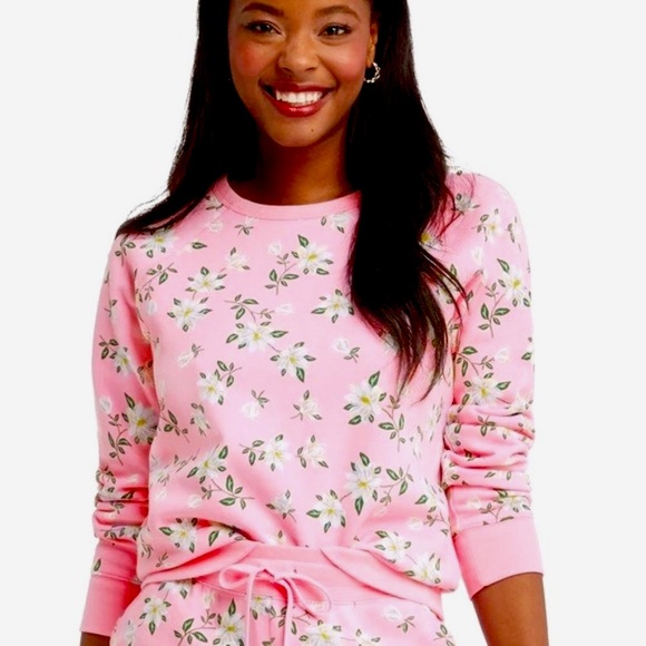 Sz XS Draper James Natalie Sweatshirt in Pink Magnolia - Picture 1 of 16